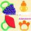 Custom eco friendly food grade soft silicone teether baby