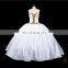 HMY-E0308 Stunning Golden Beaded Alibaba Wedding Dress White Satin Puffy Bridal Wedding Gown with Heavily Golden Beads
