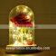 Factory Direct Supply Preserved Rose Flowers in Glass with Led