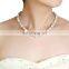 Wedding Bridal Jewelry Pearl Backdrop Necklace