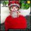 Energy-Saving Rabbit Cartoon Fur Keyring Keychain Ball With false drill