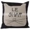 Top selling Low MOQ cheap decorative home throw pillow cover fashion linen sofa seat printed cushion cover