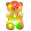 Small Moq Cheap Factory Direct Sale Bright Light UP Plush Bear Toy, Bear Shaped Light UP Plush Toy, Led Light Teddy Bear Toy