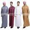 High quality cotton fabric arabic thobes long men Islamic thobe,latest design men's abaya