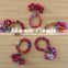 Vintage Pearl Beaded Colorful Pom POM Banjara Tassel Armlet Arm Band /Bracelets