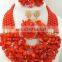 2016 coral beads necklace jewelry set ,coral beads ,african coral beads ,coral beads ncecklace ,african coral beads jewerly