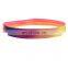 2017 New Style Heat Transfer Print Two Strands Elastic Headband With Slicone Strip