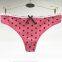 Yun Meng Ni Sexy Underwear Cute Dot Printed Girls G-string Soft Cotton T-back Ladies Thong