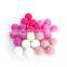 Wholesale factory colorful custom christmas felt ball  tree decorations