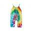 Tie Dye Jumpsuit Halter Tie Dye Romper Bodysuit