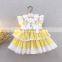 A0131# Baby Girl Summer Yellow Rabbit Princess Lolita Dress for Girls Easter Birthday Party
