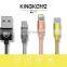 Акционная цена. 1-метровая зарядная линия с интерфейсами USB-Lightning / C Type Micro. USB-кабель для передачи данных оптом