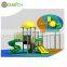 Cost-effective children outdoor playground equipment kids plastic swing and slide for garden JMQ-G086D