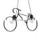 Retro creative Iron bike chandelier American country personality bike style lamps