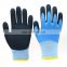 Orange Nylon Labor Protection Foam Latex Coated Construction Gardening Safety Working Hand Gloves gants enduits de latex