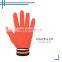 HANDLANDY Orange 4-way Stretch Fabric Sport Cycling Gloves,Women Warm Running Gloves With Knitted Wrist Cuff