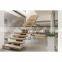 Customized modern central beam straight staircases