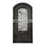cheap price single wrought iron storm glass interior doors