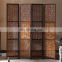 4 panel floding wood screen partition room divider