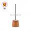 Factory Wholesale Toilet Accessories Durable Plastic Bristle Cosmetic Stainless Steel Toilet Brush In Rubber With Brush Head