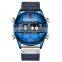 Kademan 9099 New Dual Display Wristwatch Waterproof Time Chrono Functional Watches Men Classic