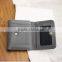 guangzhou factory cowhide leather hand pouch short wallet triple wallet for ladies