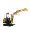 Customized bucket size 0.09m3-0.25m3 mini excavator hydraulic crawler