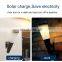 Solar Outdoor Double Color ABS Circular Cone Shape LED Wall Lamps IP65 Waterproof for Garden Patio Park