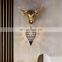 High quantity Hot Sale Vintage Animal Wall Lamps Decoration Light Nordic Bedroom hotel Bar Led Wall Light