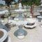 Outdoor white granite garden fountain