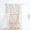 Hot Sold Macrame Wall Hanging Plant Hanger Woven Wooden Plant Pot Holder Indoor Outdoor Macrame Shelf