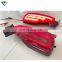 Rear Bumper LED fog lights for toyota fortuner Warning lamp Brake taillight assembly 2015-2017