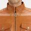 Winter Leather Jacket Men's Cow Calf Motorcycle Leather Jacket Down Jacket With pocket