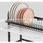 Multi-functional Kitchen Drain Storage Rack Non-slip Bowl Dish Cutting Board Etc Kitchen Organizer Rack With Hooks