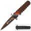 8.1 Inch aluminum handle stainless steel pocket folding outdoor camping knife