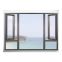 Casement Aluminium Window with Customized Color Optional Glass of Laminated Tempered Sound Heat Proof Glass