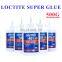 500g Super Glue Loctiter 406 495 480 403 instant glue liquid for plastic rubber metal ceramic Repairing Not whitish and odorless