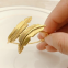 High Quality Metal Decorative Tabletop Tissue Holder Leaf Design Fancy Napkin Ring