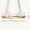 Copper Industrial Style Glass Lampshade Chandelier Ceiling Light Fixture For Living Dining Room Bedroom Kitchen Island Foyer
