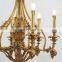 french design living room vintage bronze pendant lamp antique brass chandeliers