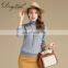Chinese Supplier Soft Gold Cashmere Products Women High Neck Worsted Sweater