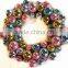 2015 New Design Hot Sale China Cheap Garden Craft Ornaments Dryer Wool wholesale home door decoration felt Christmas ball wreath