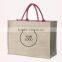 Surpermarket promotional High qulaity jute shopping bag