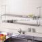 reliable and Stain-resistant floating wall shelf for kitchen, bathroom etc. with width adjusting function made in Japan