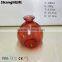 Red Glass bottle For Flower 490ml Clear Coating Glass Vase