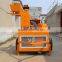 FL1-20 electric motor interlock brick machine with car tire and tractor
