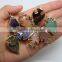 JF8557 New style Gold plated natural crystal stone arrow head arrowhead connectors