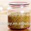 Handmade airtight glass jars with lids for herbs, spices,grains