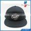 5 panel embossed flat brim trucker cap