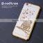 Fashion Rhinestone Electroplate Cell Phone TPU Case for Iphone 6s 7plus 7